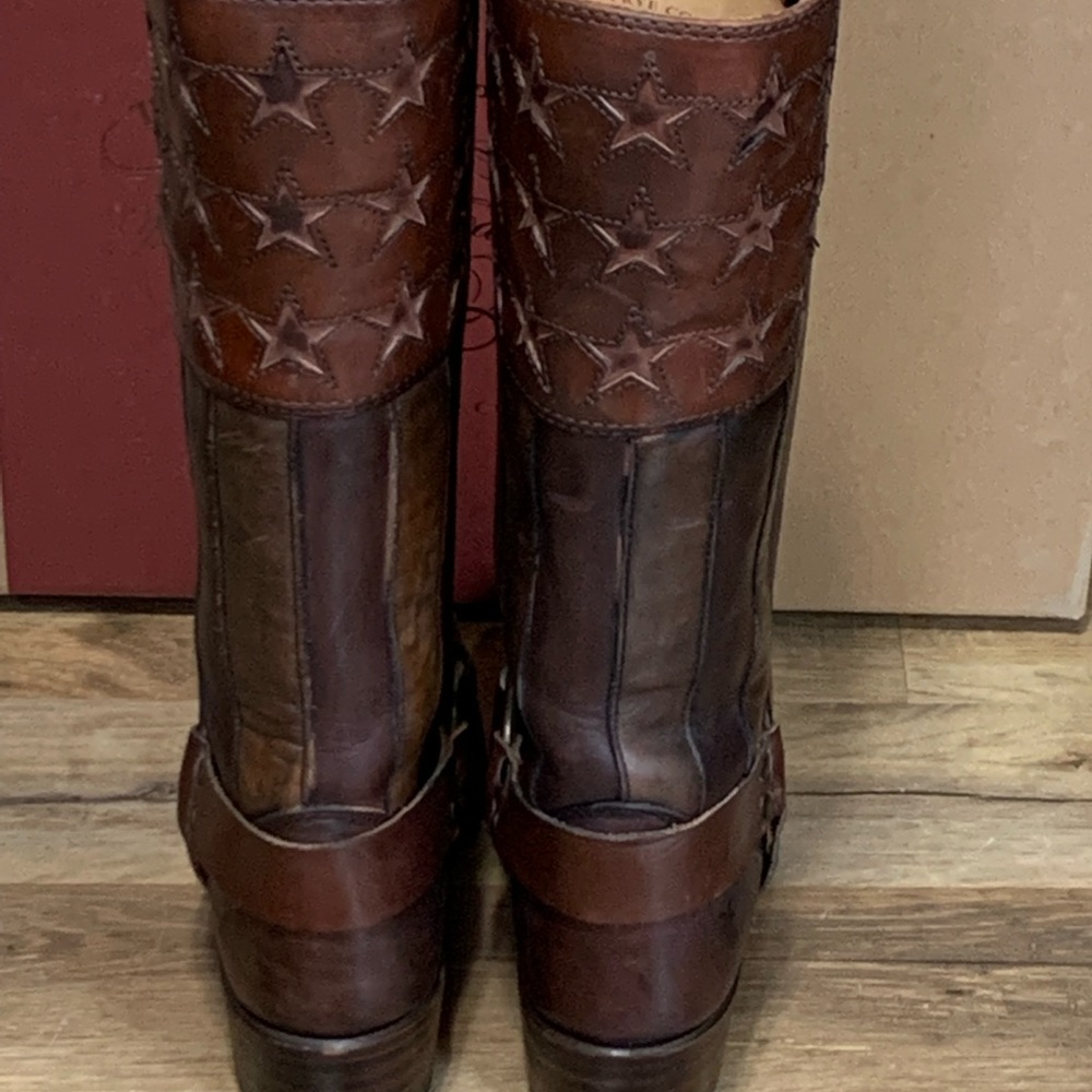 Women’s Frye 150 Anniversary Americana Harness Boots size 7.5 - Picture 4 of 13